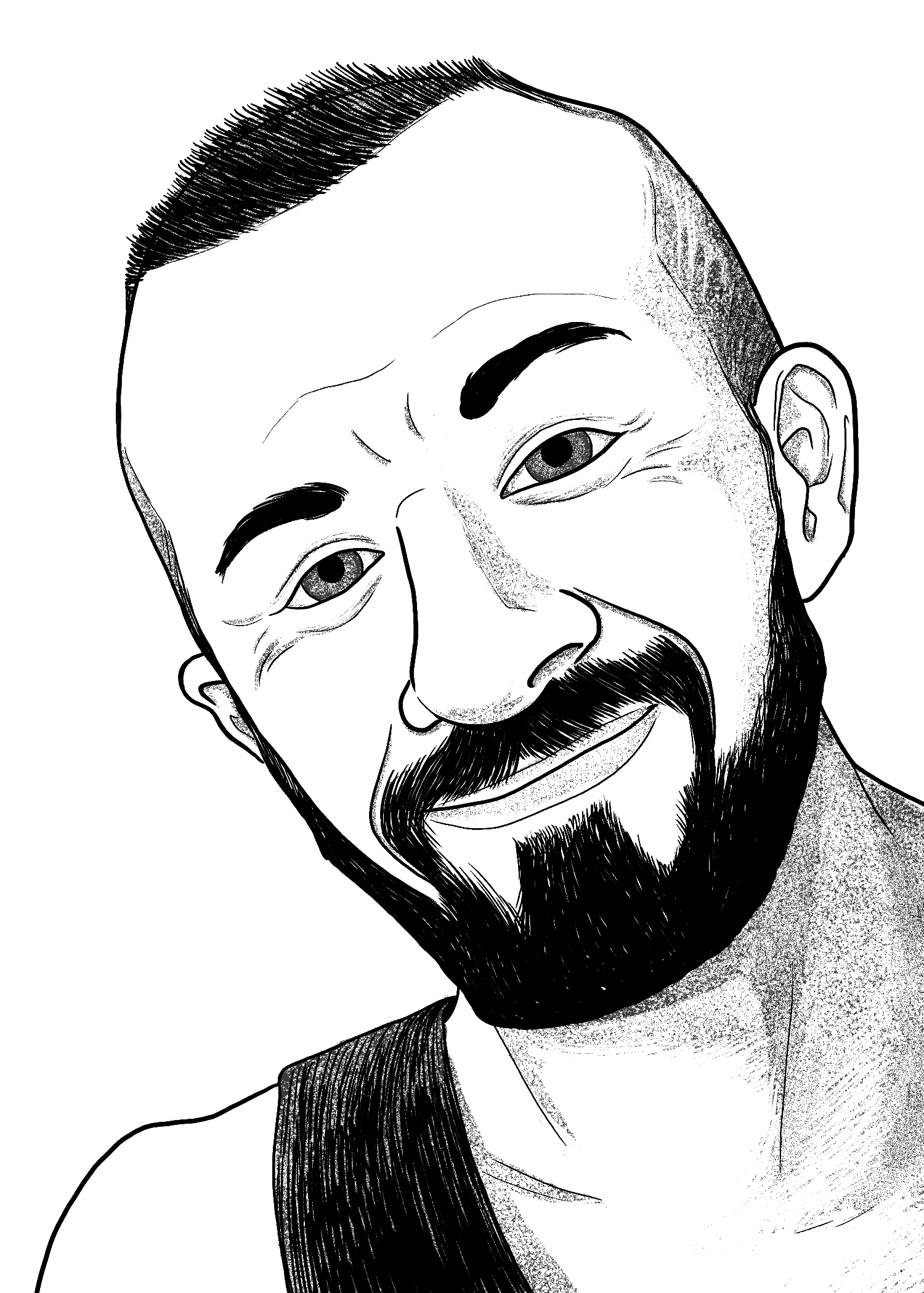 Portrait of writer Adrian Silbernagel