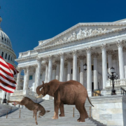 Illustration of the U.S. Capitol representing Kentucky’s 2026 federal ballot, including U.S. House and Senate races voters will decide who takes over the United States House and Senate.