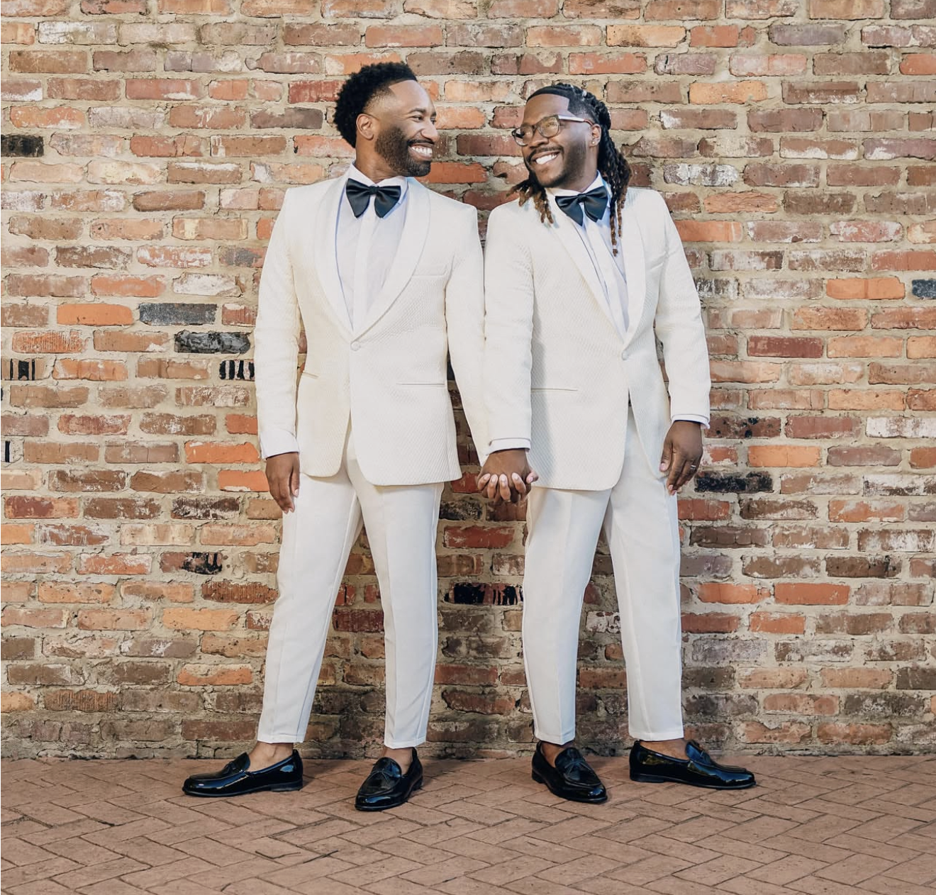 Erik Davis (left) and Dr. Roderick Davis (right) on their wedding day. (Photo by Cary Clayton Media)