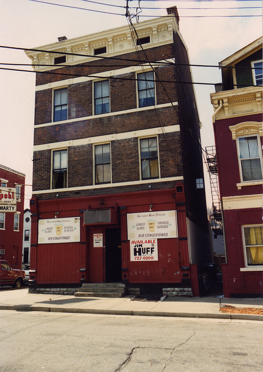 Elmer and Marty's red-painted storefront