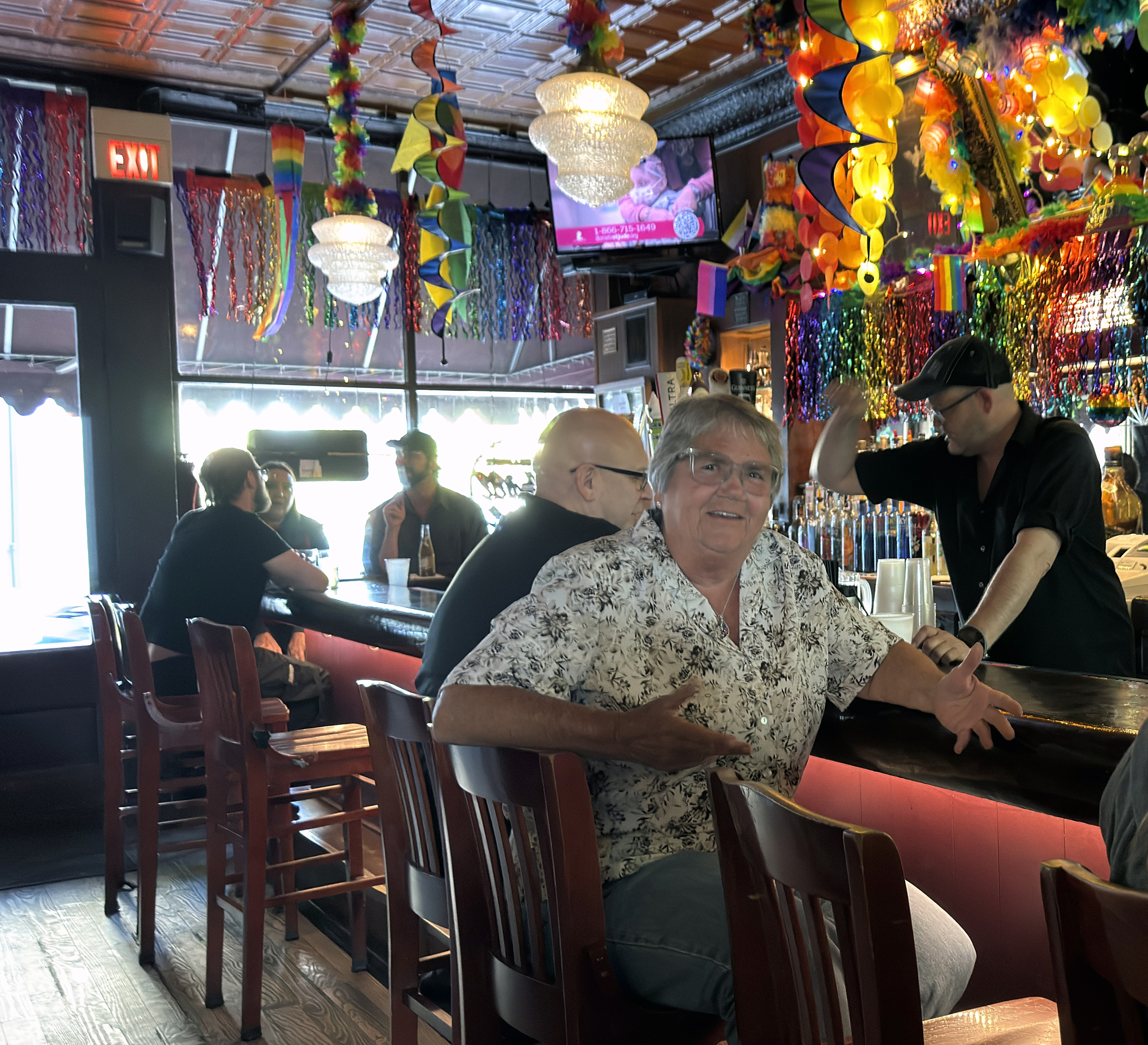 Dianne Gamble at the bar