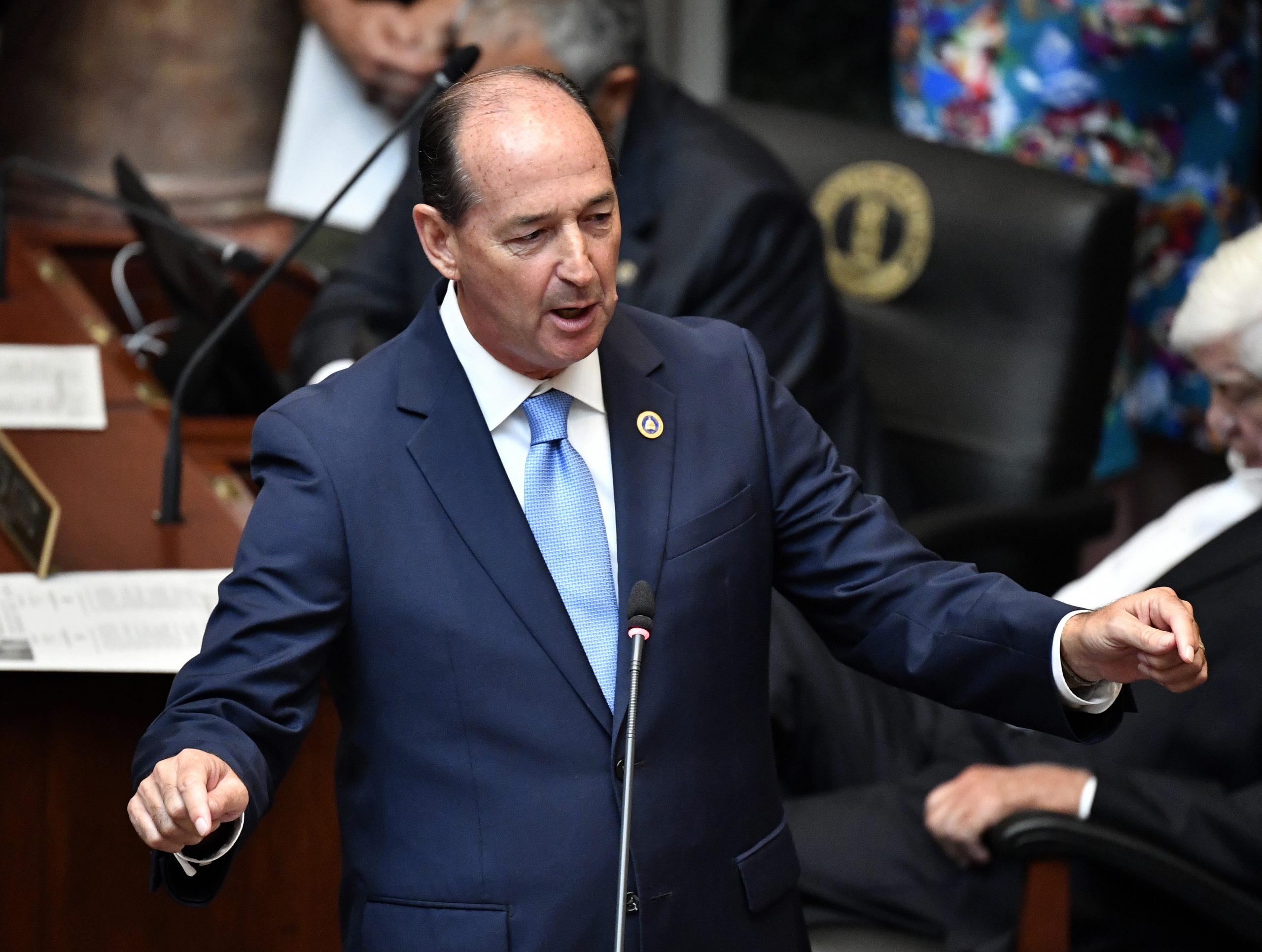 Rocky Adkins speaks on the floor of the Kentucky House of Representatives