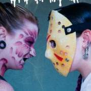 Louisville Roller Derby skaters at the Camp Crystal Skate Halloween double header