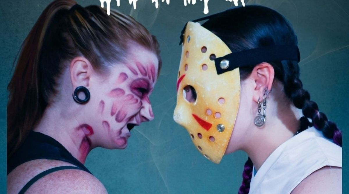 Louisville Roller Derby skaters at the Camp Crystal Skate Halloween double header