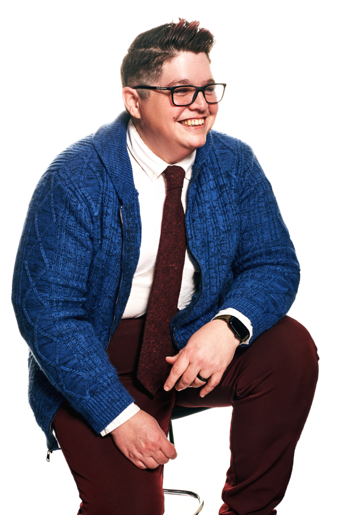 Missy Spears, executive director of Queer Kentucky, in a portrait headshot.