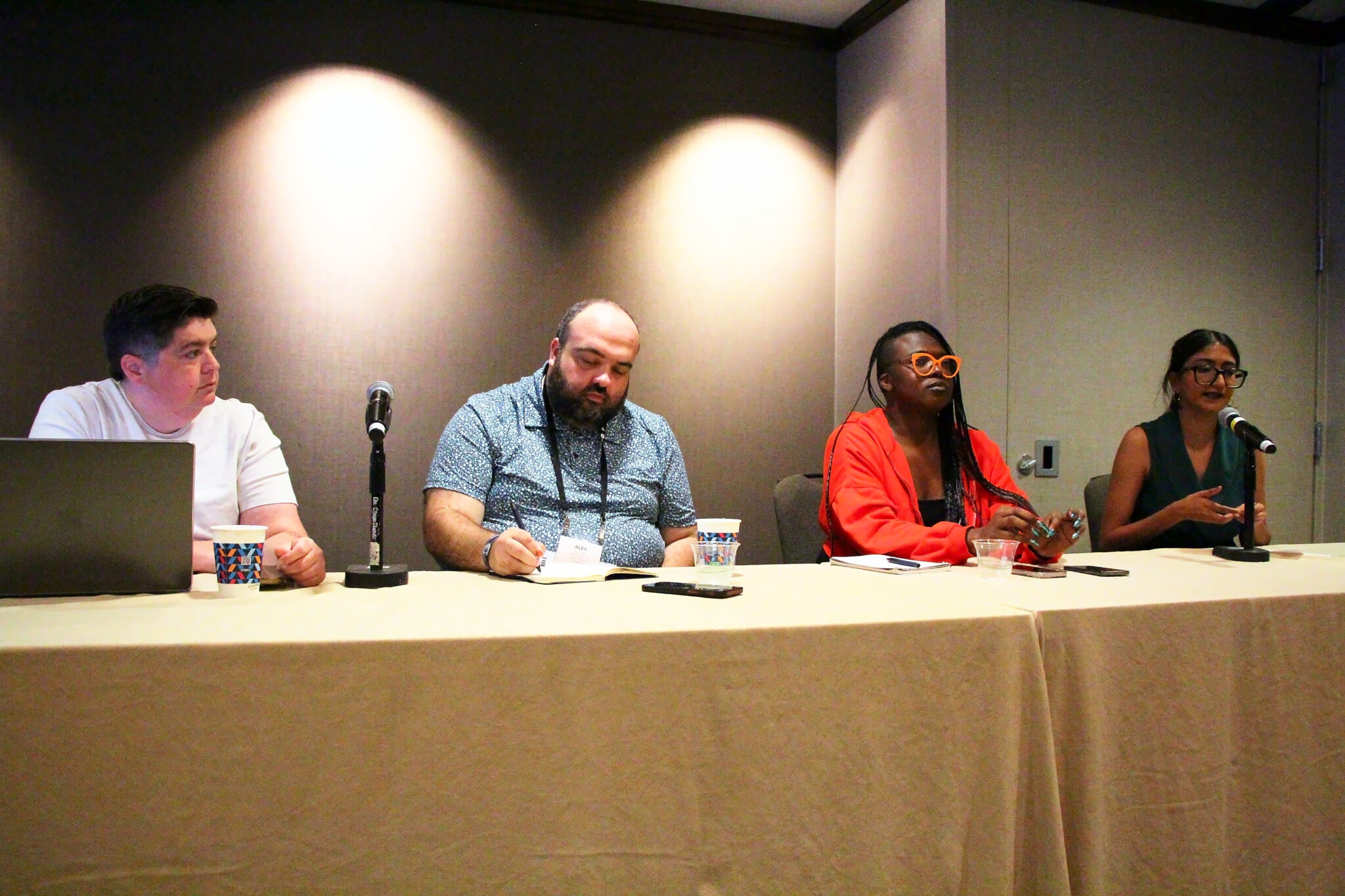 Missy Spears, far left, on the NLGJA panel “If We Built Journalism Today, Would We Call it a Newsroom?” in San Francisco.